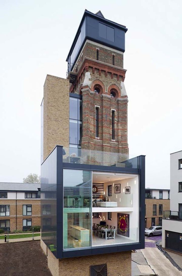 3. Дом в водонапорной башне (Англия) архитектура, дизайн, дом