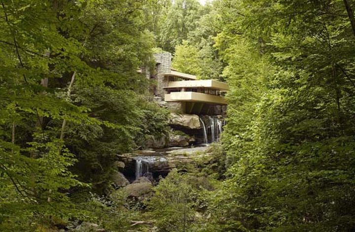 4. Дом в водопаде (Пенсильвания) архитектура, дизайн, дом