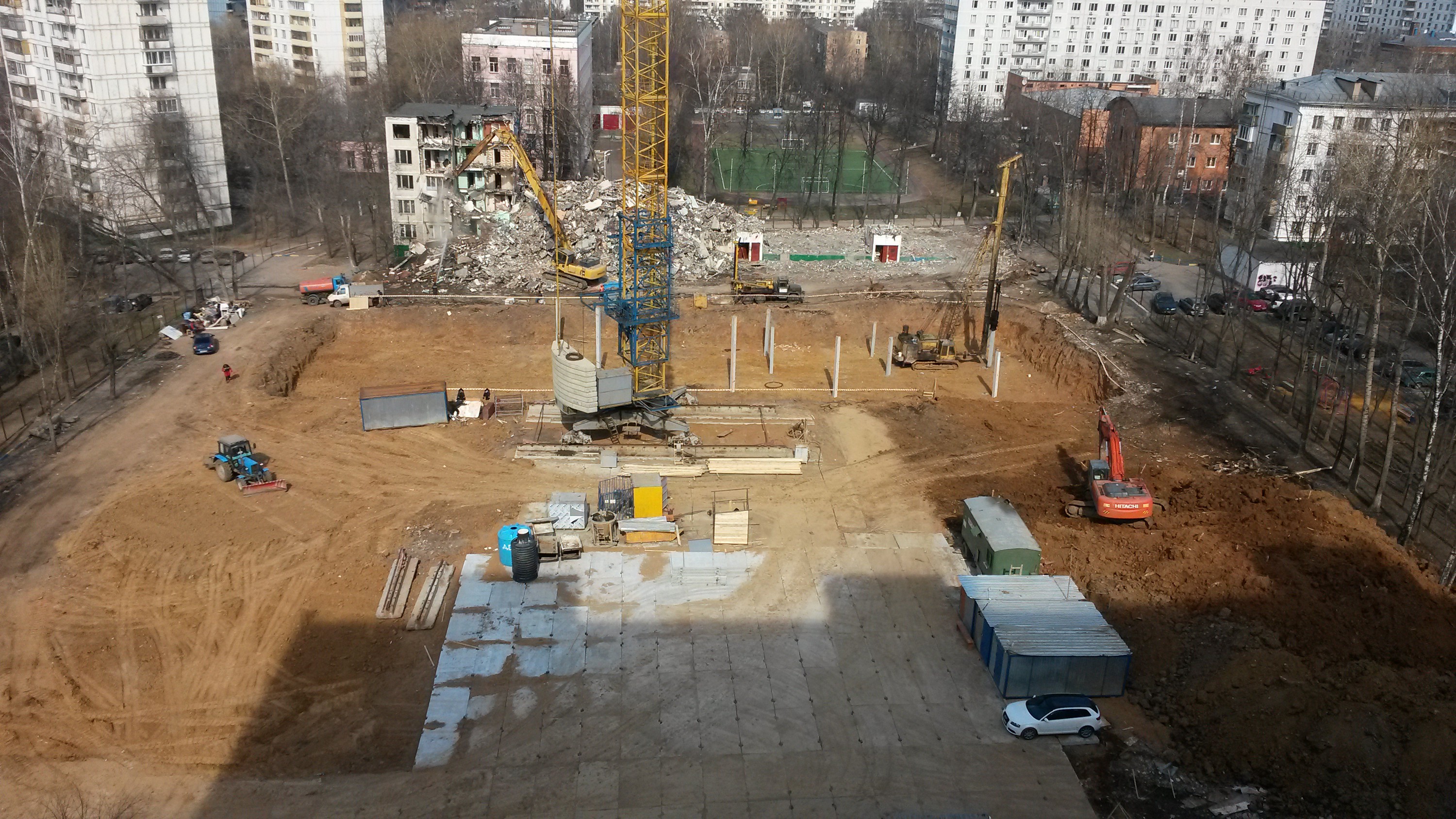 Строительство многоэтажного дома в Москве многоэтажка, москва фото, стройка дома, факты