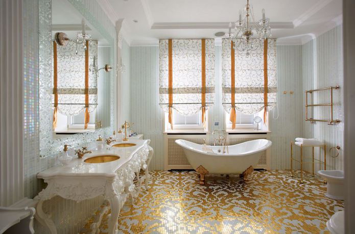 ванная в стиле барокко