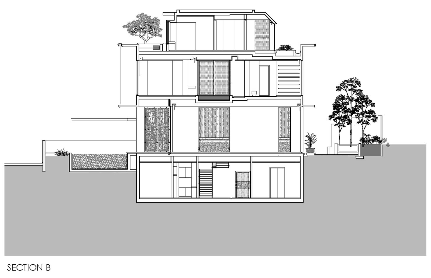 План схема частного дома Chiltern House