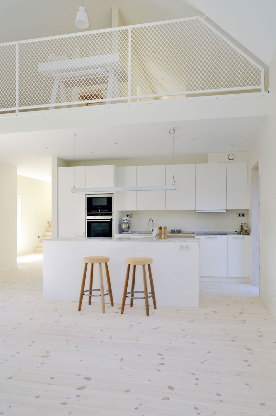 Дизайн интерьера кухонной зоны в Швеции