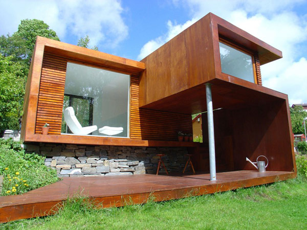 Потрясающий экстерьер дома в минималистском стиле в Норвегии