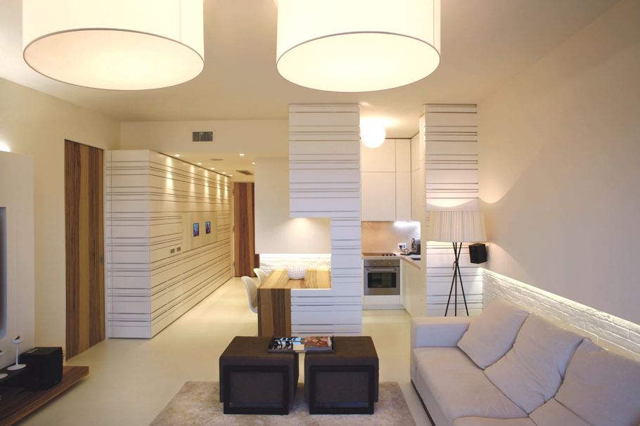 Дизайн интерьера гостиной в светлых тонах