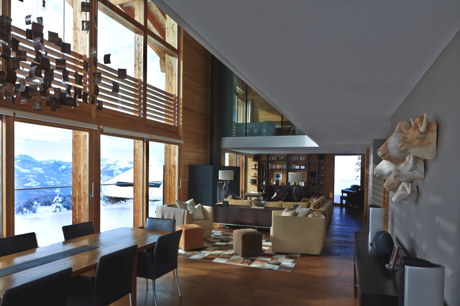 Дизайн интерьера дома Solais в Швейцарии