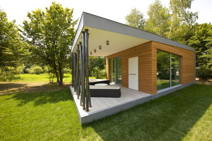 Внешний вид модульного деревянного дома Green Zero