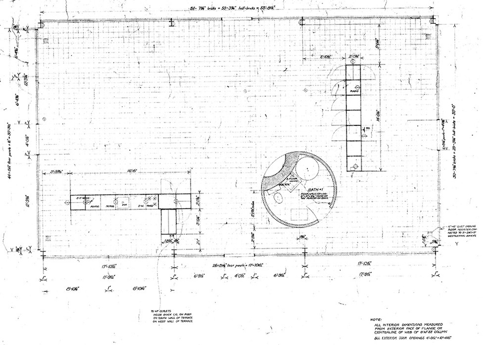 План схема Стеклянного дома