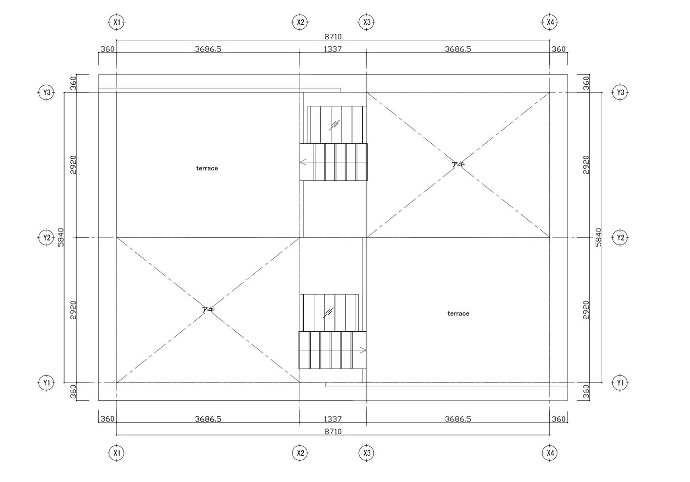 План схема дома S-House от Yuusuke Karasawa
