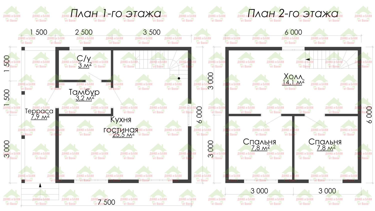 7 на 6 план дома: Проекты домов 7 на 6 метров, 7х6 — SkAlice.ru | Всё о  ремонте и дизайне интерьера