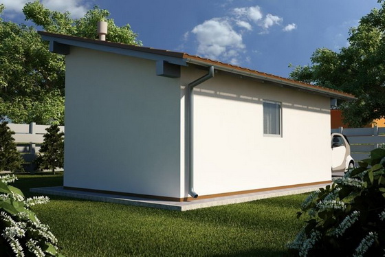 Выбираем проекты деревянных одноэтажных домов с односкатной и двухскатной крышей 3