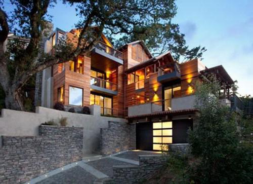 комбинированные дома из камня и дерева проекты с гаражом