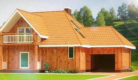  проект деревянного дома с гаражом и мансардой до 100 кв м 