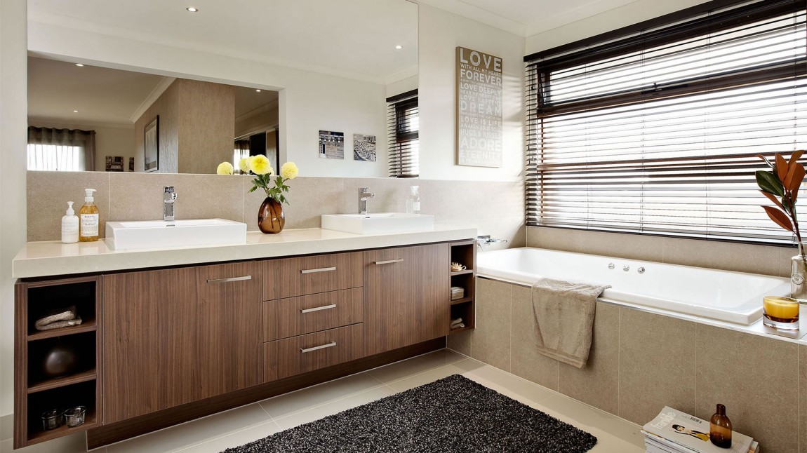 Красивая современная ванная комната резиденции Barwon MK2