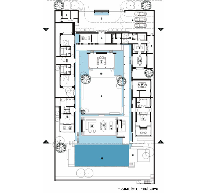 План-схема частной резиденции