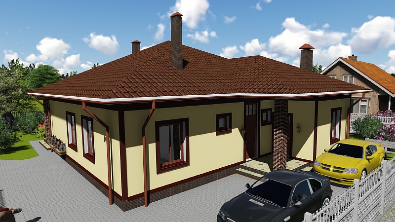 Визуализация проекта жилого дома "Удянский"