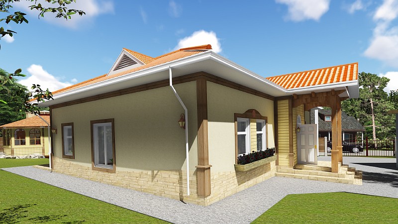 Визуализация типового проекта жилого дома "Роща"