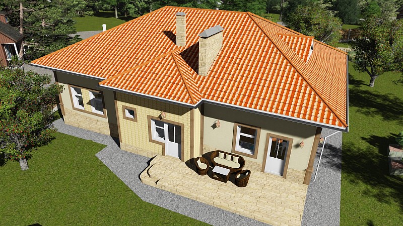 Визуализация проекта жилого дома "Роща"