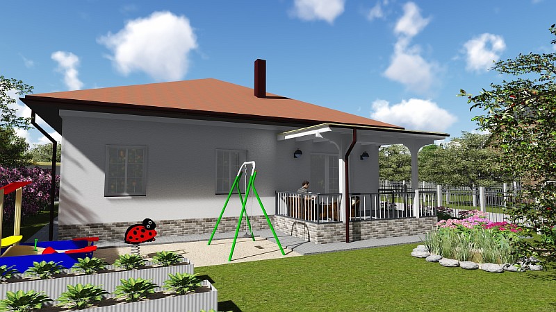 Проект загородного дома "Удянский-2" - визуализация