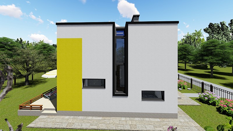 Проект двухэтажного дома "Супербюджетный" - визуализация