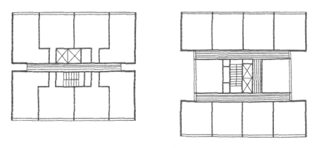 Односекционные жилые дома. Многоэтажные жилые дома. Медотология проектирования. Проектирование жилых зданий