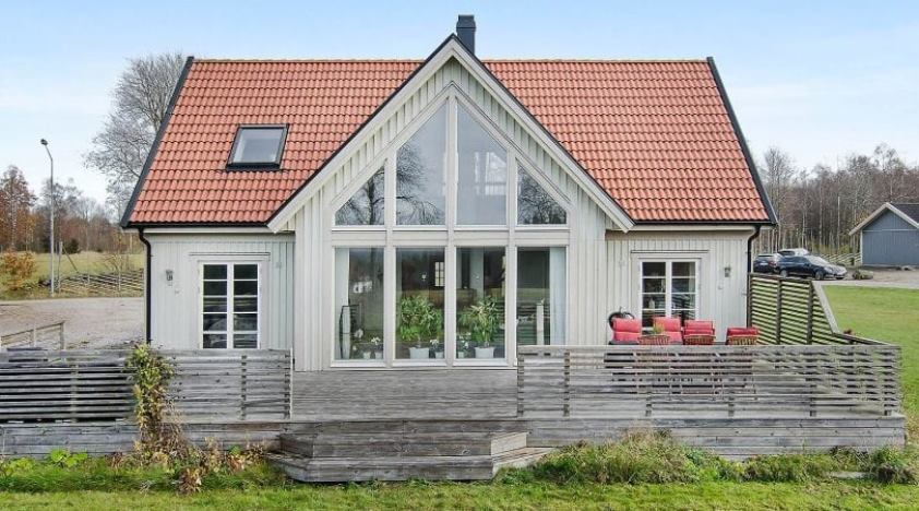 каркасный дом в скандинавском стиле
