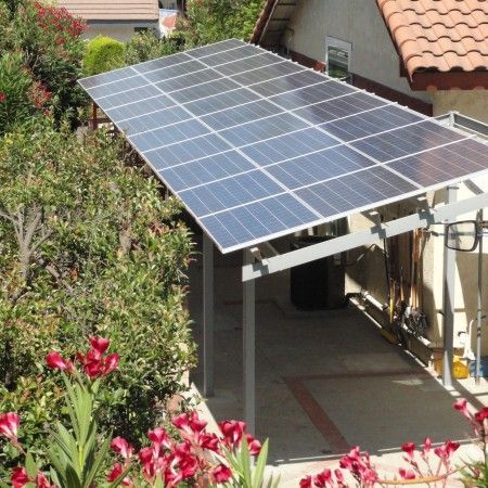 Оригинальная идея: на крыше веранды разместить солнечные батареи