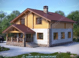 Комбинированный дом"Венский Шале"