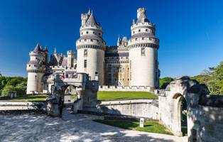 Классический замок во Франции