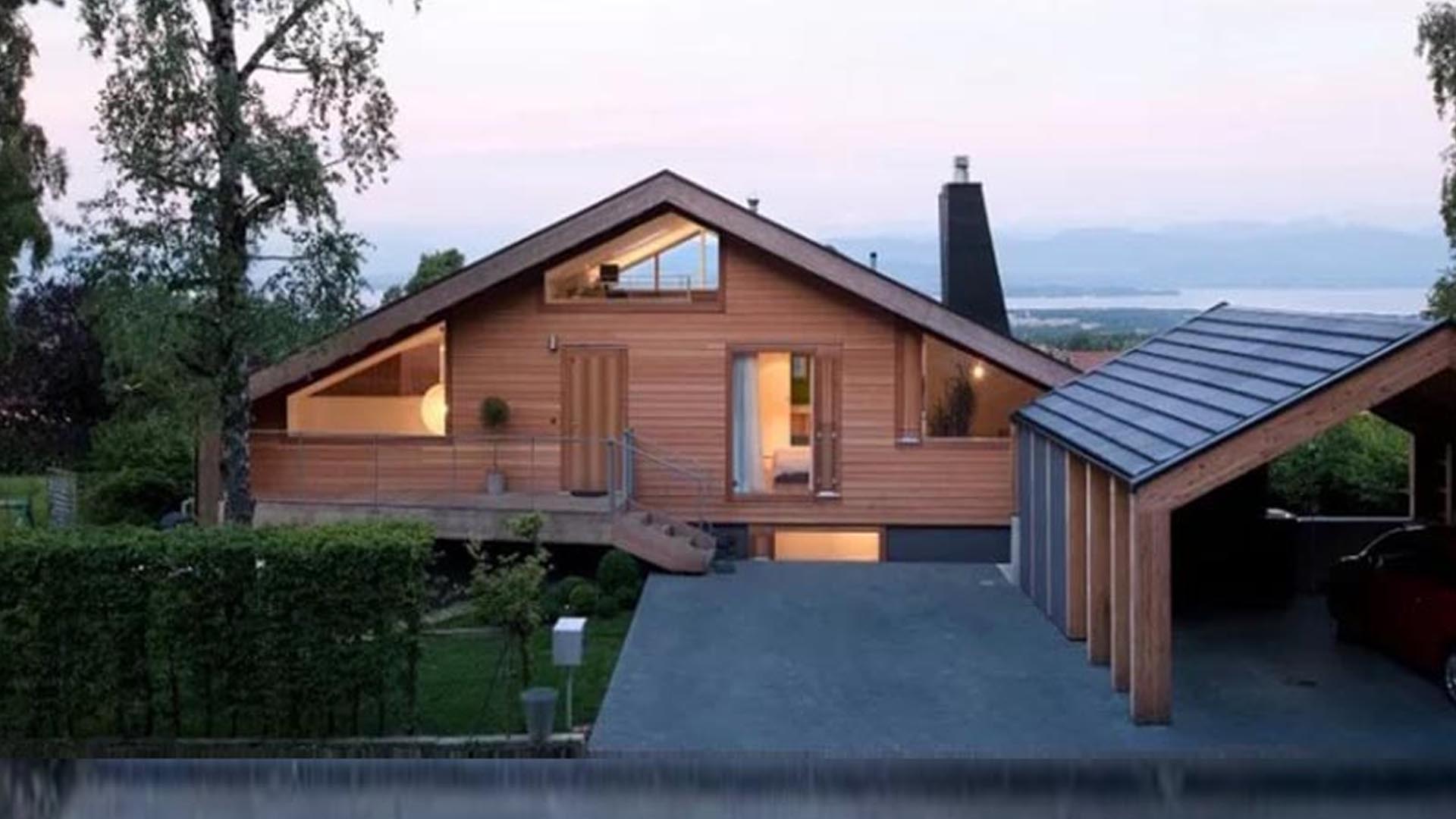 Современная трактовка деревянной архитектуры в проекте одноэтажного дома в голландии
