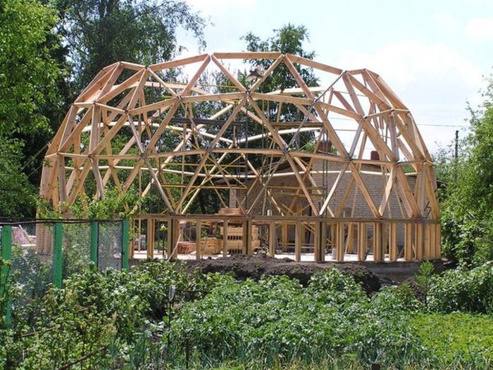 Отчет о строительстве купольного дома (24 фото)
