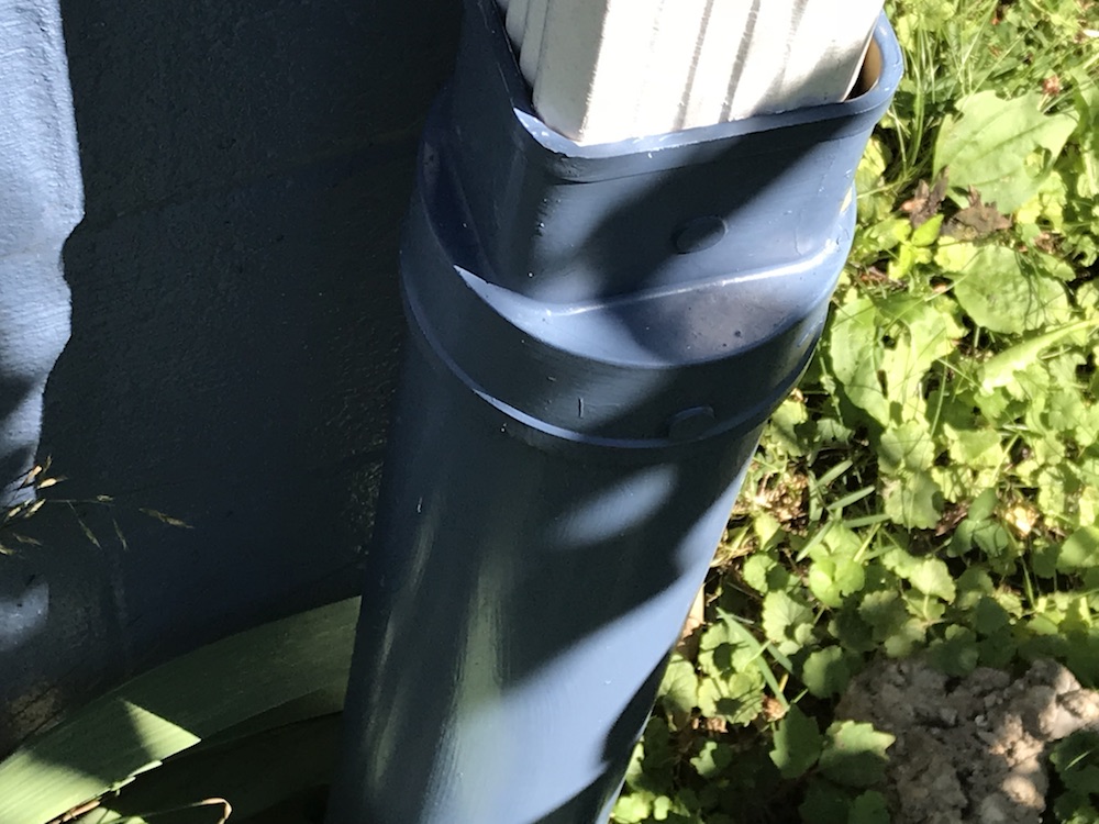 add a downspout