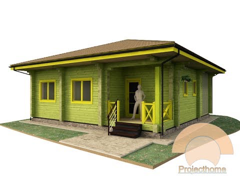 One-storey wooden house A-23