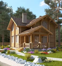 Дома деревянные двухэтажные