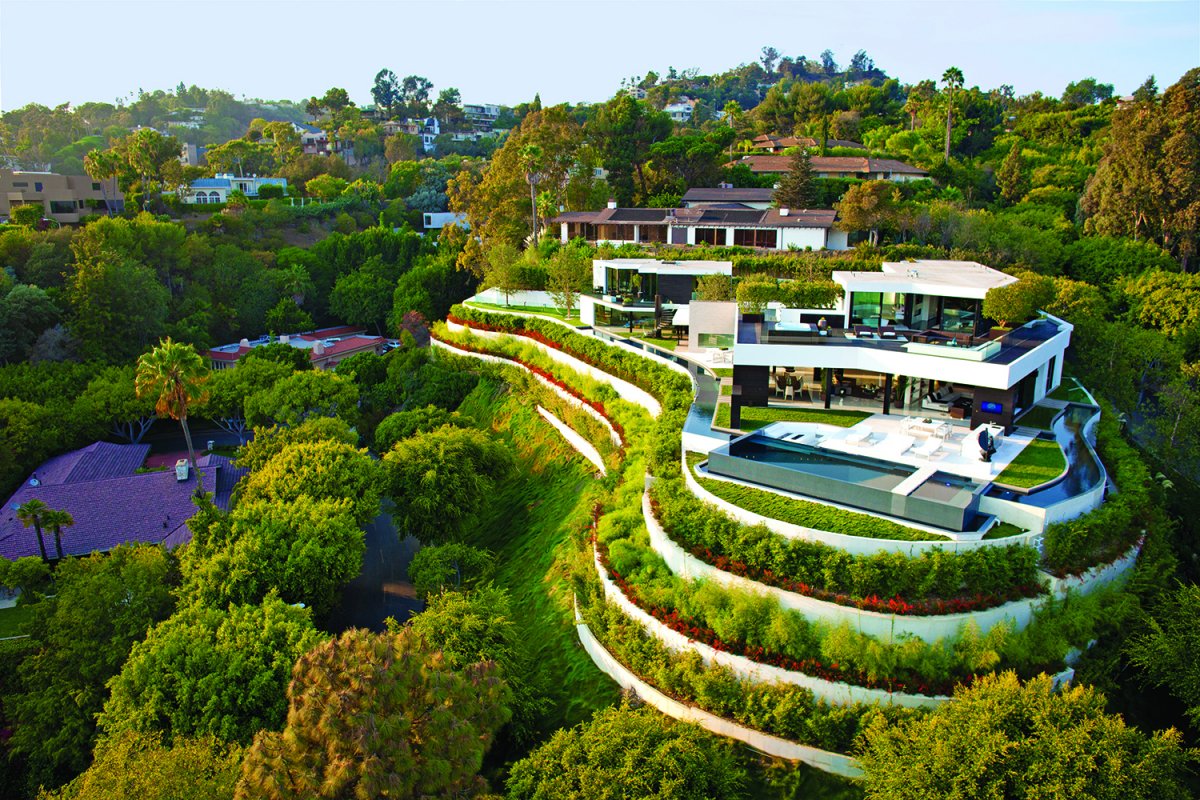 Whipple Russell Architects, Laurel Way, особняк в Беверли Хиллз, особняк в Калифорнии, дом с видом на Лос Анджелес, особняки кинозвезд, дом в Голливуде
