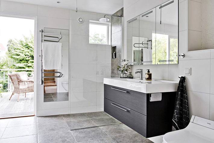 дизайн ванной комнаты в скандинавском стиле
