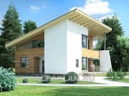 проекты домов с односкатной крышей
