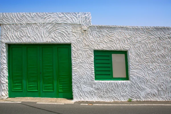 Лансароте Punta Mujeres Белый дом Канарских островах — стоковое фото