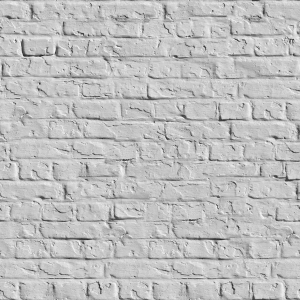 Белый кирпичной стены Бесшовные текстуры — стоковое фото