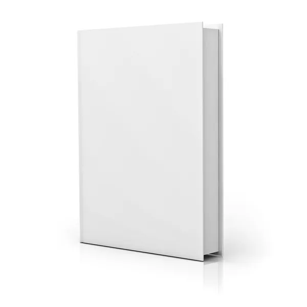 Чистая обложка книги по белому — стоковое фото