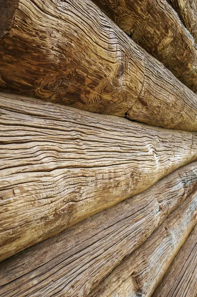 Красивые старые деревянные журнала Дом стены Текстура — стоковое фото