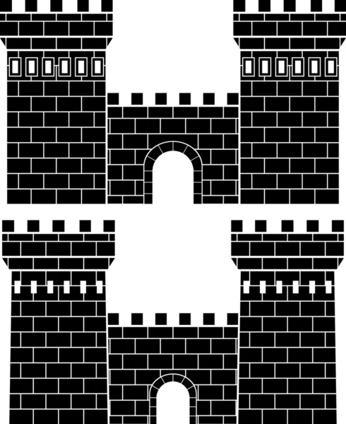 Два ворот — стоковый вектор