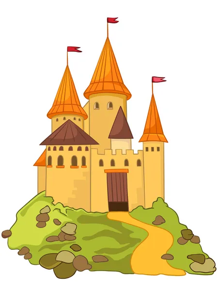Мультипликационный замок — стоковый вектор