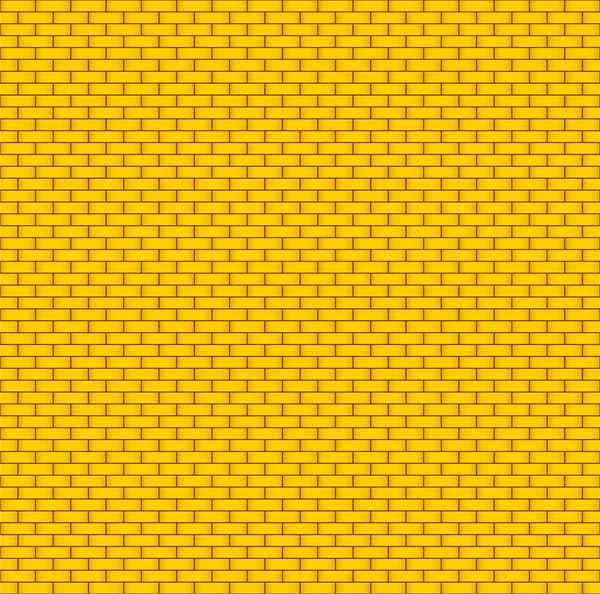 Желтая кирпичная стена. Бесшовный фон — стоковый вектор