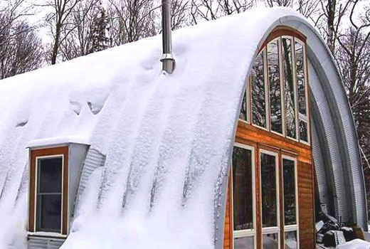 дом арка зима 